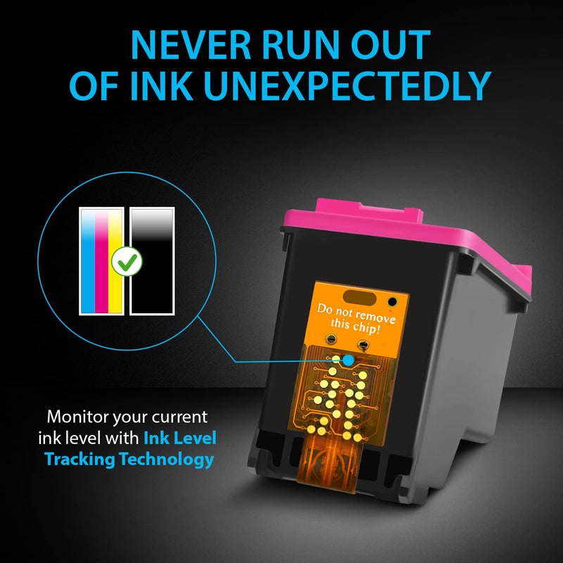 Smart Ink Remanufactured Ink Cartridges Replacement for HP 65XL HP 65 HP65XL Black and Color 2 Combo Pack for HP Printers DeskJet 3755 3700 3772 2600 2622 3752 3722 2655 Envy 5055 5000 5052 5070 5014 - Image 4
